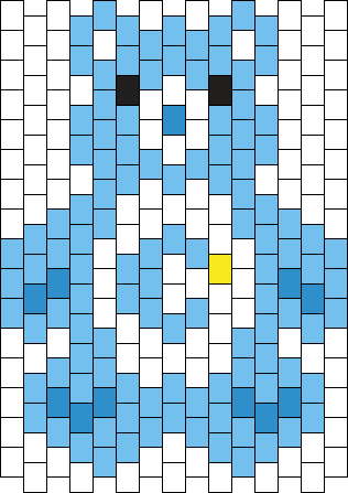 Bedtime Bear Pony Bead Patterns | Misc Kandi Patterns for Kandi Cuffs