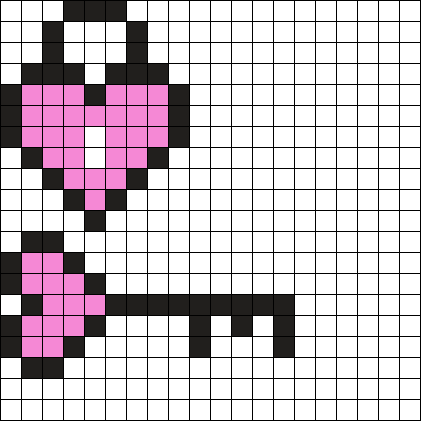 Heart Lock And Key Perler Perler Bead Pattern | Bead Sprites | Misc ...