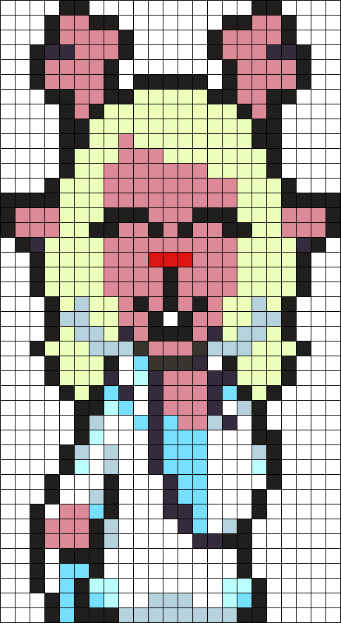 noelle-deltarune-perler-bead-pattern-bead-sprites-misc-fuse-bead