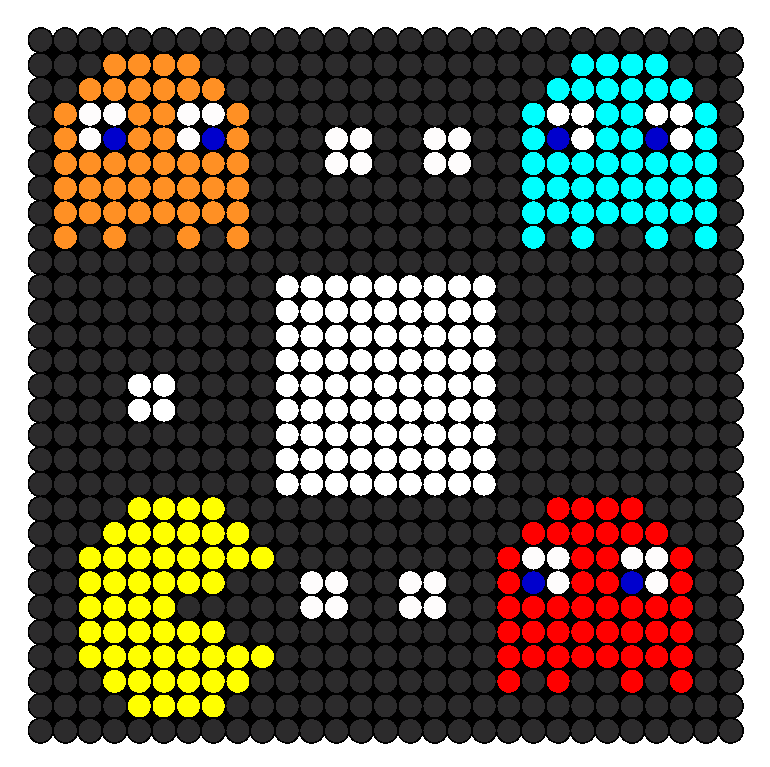 Pac Man Perler Beads Pin On Other Video Game Sprite Maybe You Would 