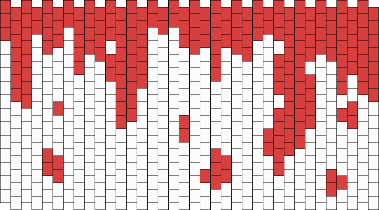 Cuff/Wallet Design Pony Bead Patterns | Misc Kandi Patterns for Kandi Cuffs