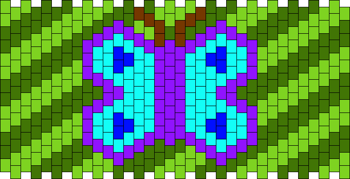 Butterfly Cuff Pony Bead Patterns | Misc Kandi Patterns for Kandi Cuffs