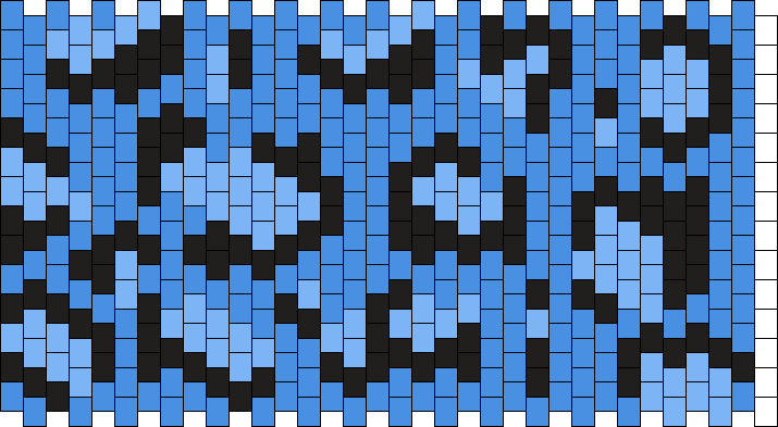 Epic Blue Cheetah Print Pony Bead Patterns | Misc Kandi Patterns for ...