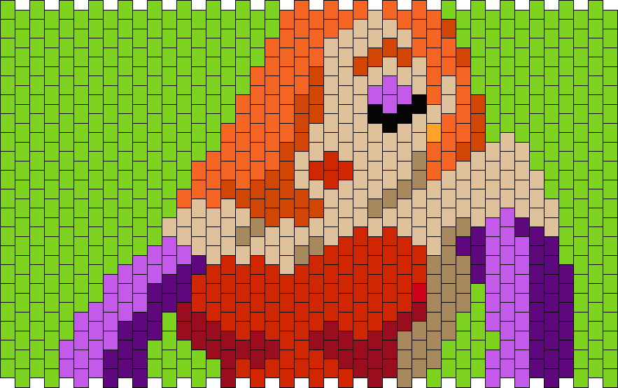 Jessica Rabbit 42 X 20 Pony Bead Patterns | Misc Kandi Patterns for ...