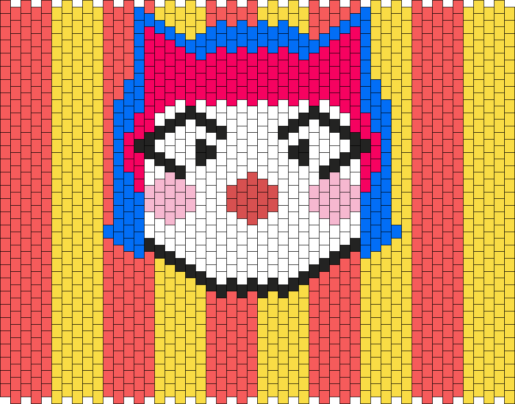 Clown Cuff Pony Bead Patterns | Misc Kandi Patterns for Kandi Cuffs