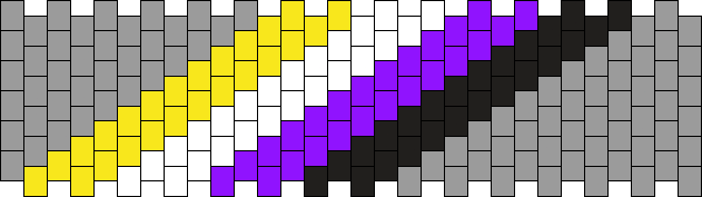 Non-Binary Cuff Pony Bead Patterns | Misc Kandi Patterns for Kandi Cuffs