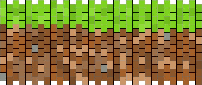 Minecraft Dirt Block !! Pony Bead Patterns | Misc Kandi Patterns for ...
