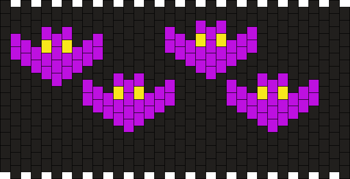 Bat Cuff!! Pony Bead Patterns | Misc Kandi Patterns for Kandi Cuffs