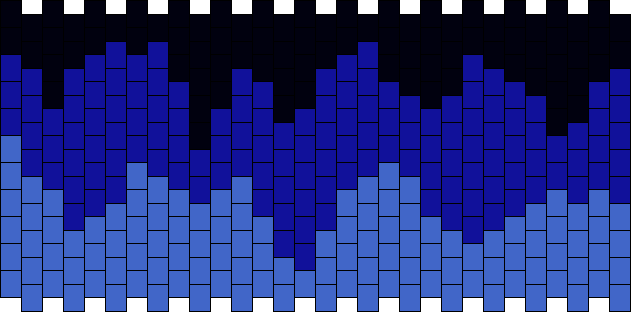 Drippy Blue Pony Bead Patterns | Misc Kandi Patterns for Kandi Cuffs