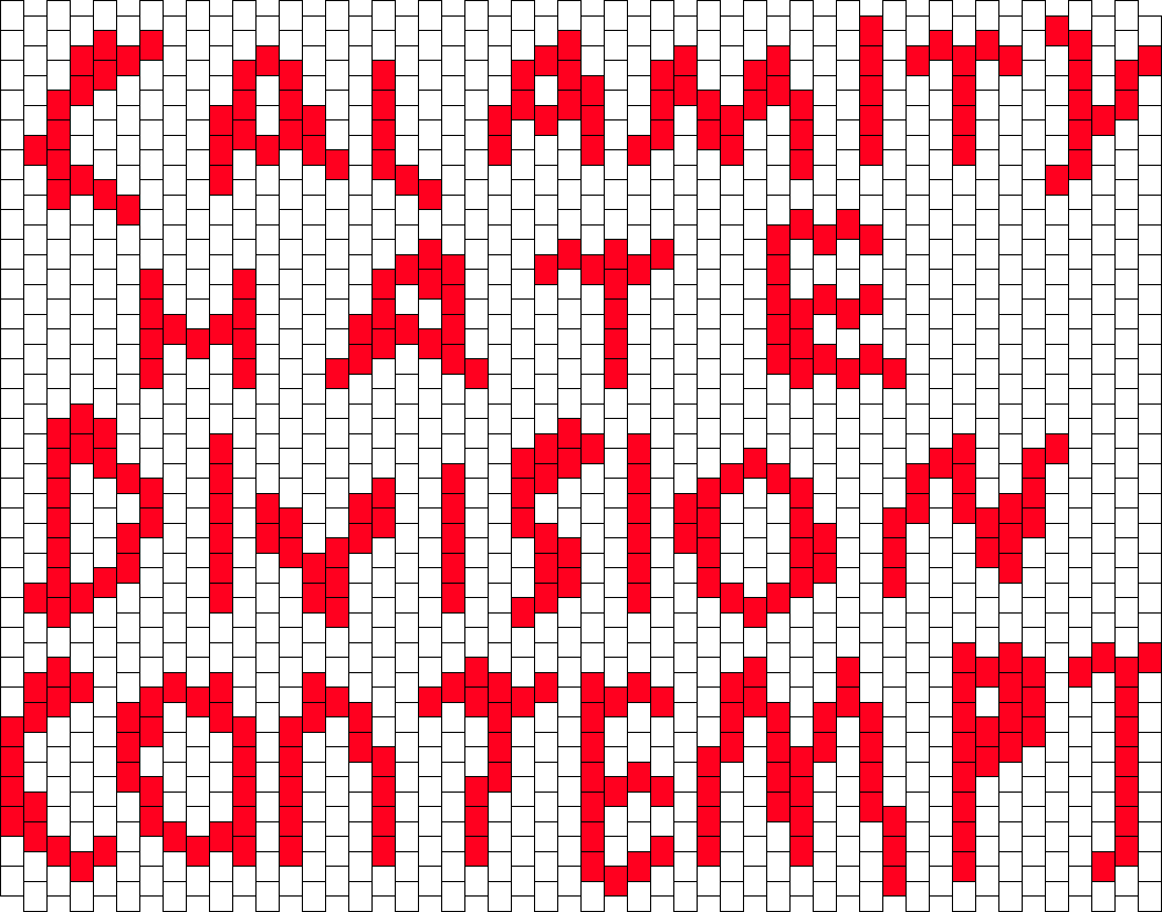 Chdc (calamity Hate Division And Contempt) Pony Bead Patterns | Misc ...