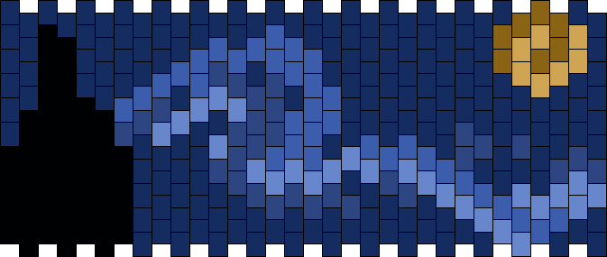 'Starry Night' Vincent Vangouugh Pony Bead Patterns | Misc Kandi ...