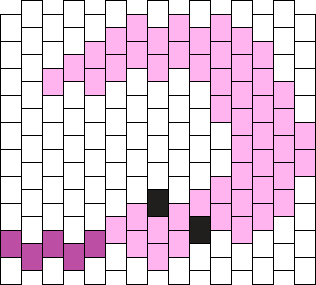 Pink Worm On A String (Pony Bead Ver.)