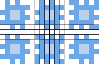 Blue Cube Perler Bead Pattern | Bead Sprites | Simple Fuse Bead Patterns