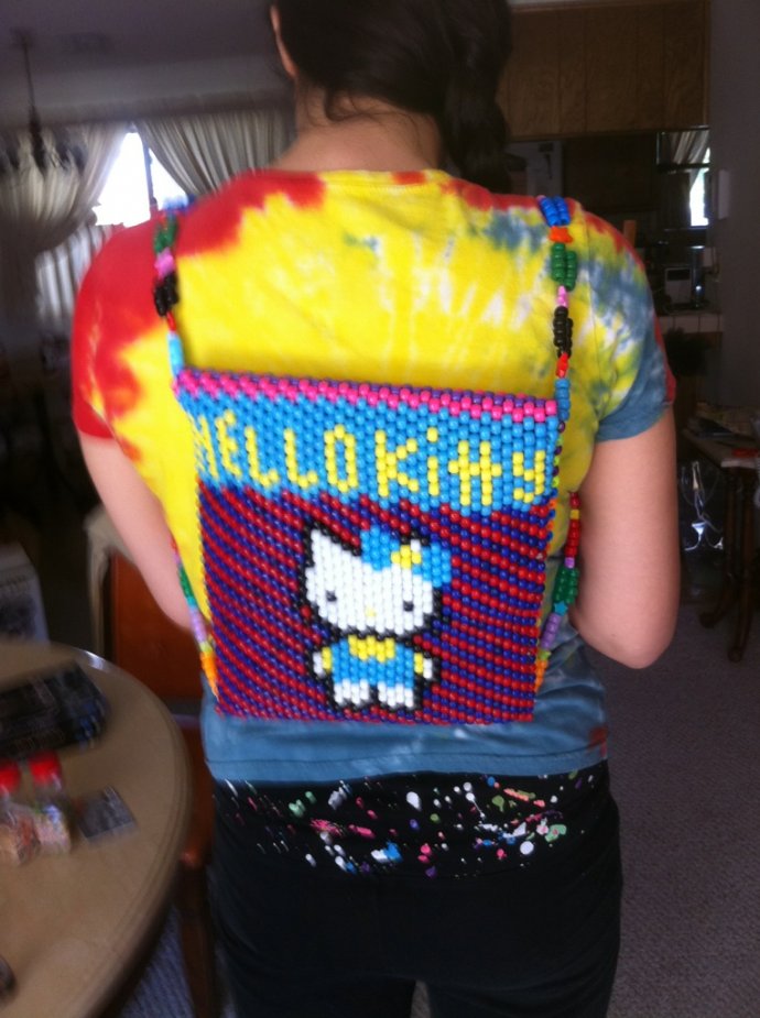 hello kitty kandi backpack (front) by rainbowkittyplur Kandi Photos