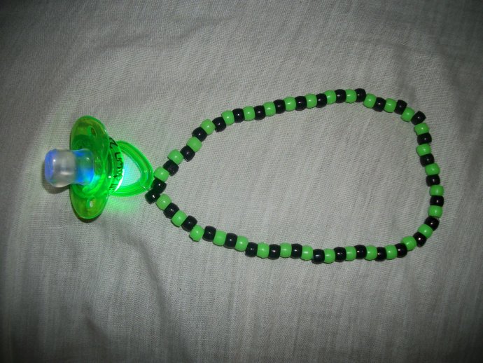 light up rave pacifier necklace by sunset50100 Kandi Photos on Kandi