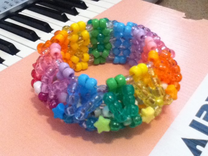 Rainbow UFO Cuff by BlizzardFang444 Kandi Photos on Kandi Patterns
