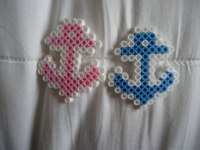 Pastel Anchors by PerlerHime - Kandi Photos on Kandi Patterns