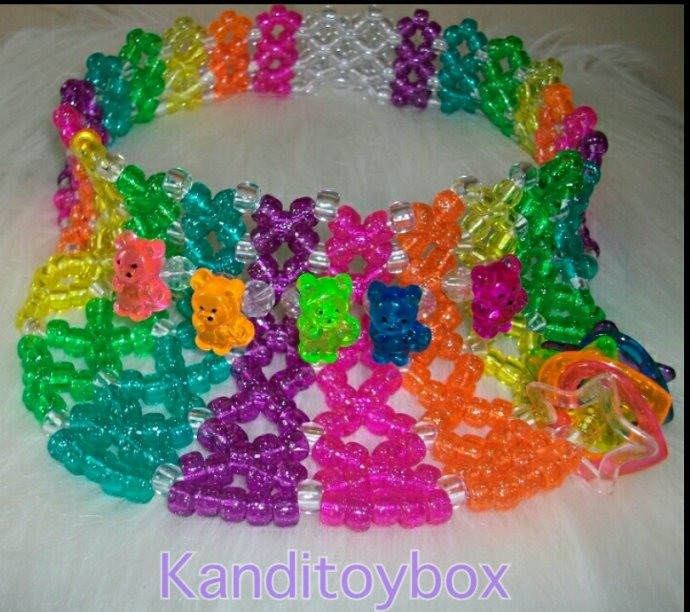 Gummy bear kandi visor by KandiToYBoX - Kandi Photos on Kandi Patterns