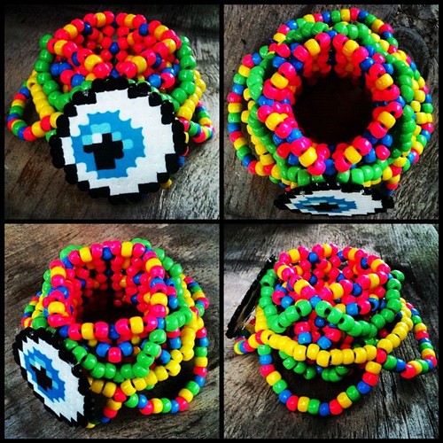 Eye Kandi Cuff by SzophiaLeigh Kandi Photos on Kandi Patterns