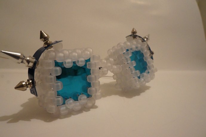 Kandi goggles squared by Halodiablo - Kandi Photos on Kandi Patterns