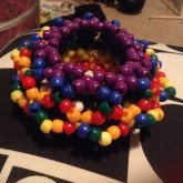 Rainbow cage cuff by superwholock42 - Kandi Photos on Kandi Patterns