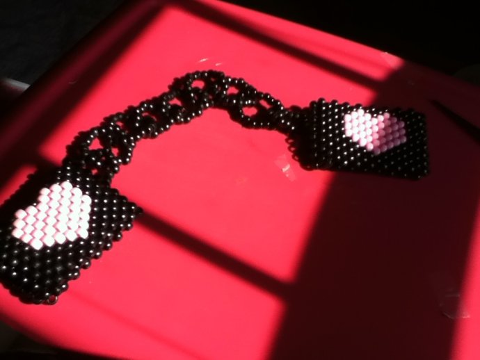 Kandi Heart Handcuffs by rain_bow_barf Kandi Photos on Kandi Patterns