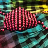 Pink And Black Kandi Mask by TheWindexKid - Kandi Photos on Kandi Patterns