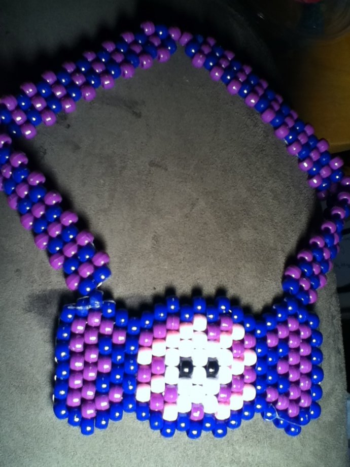 Skll Kandi Necklace by Megankay Kandi Photos on Kandi Patterns