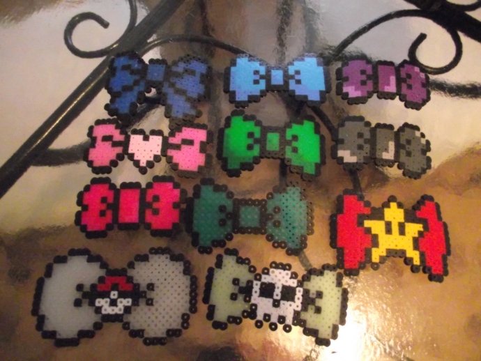 Perler Bows Set One by Soggy_Enderman Kandi Photos on Kandi Patterns