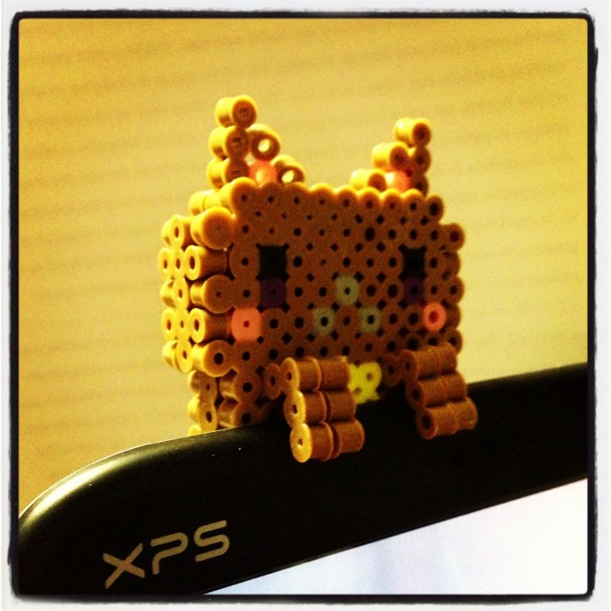 Laptop kitty perler by kokobear Kandi Photos on Kandi Patterns