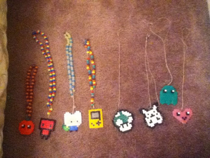 my kandi/perler necklaces by savannahsayshi Kandi Photos on Kandi