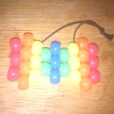 Neon Rainbow Peyote Hairbow by Luki_Loki - Kandi Photos on Kandi Patterns