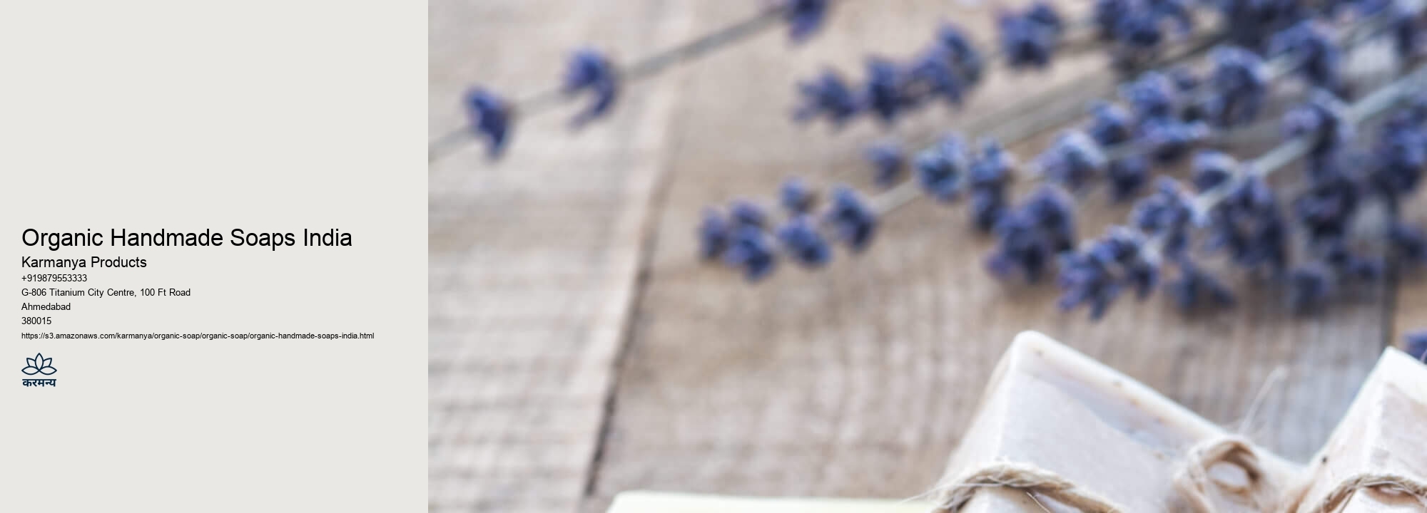 Organic Handmade Soaps India