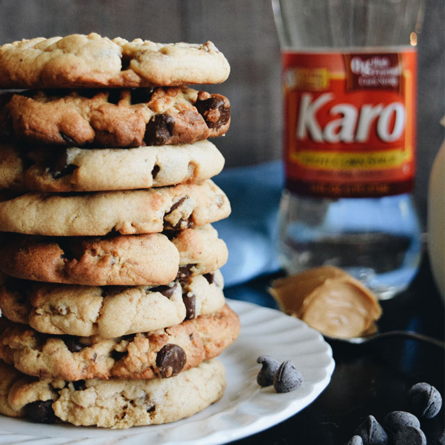 Chewy Peanut Butter Chocolate Chip Cookies Karo