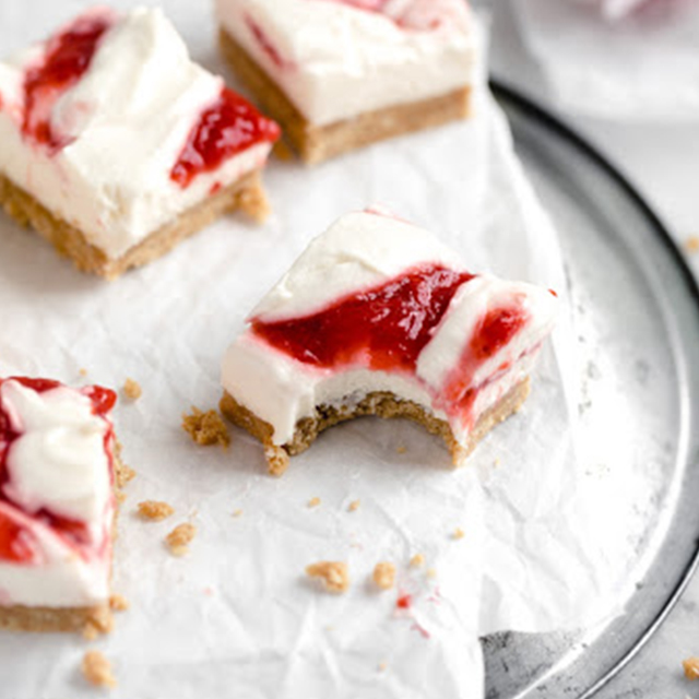 NoBake Salted Caramel Cheesecake Bars Karo