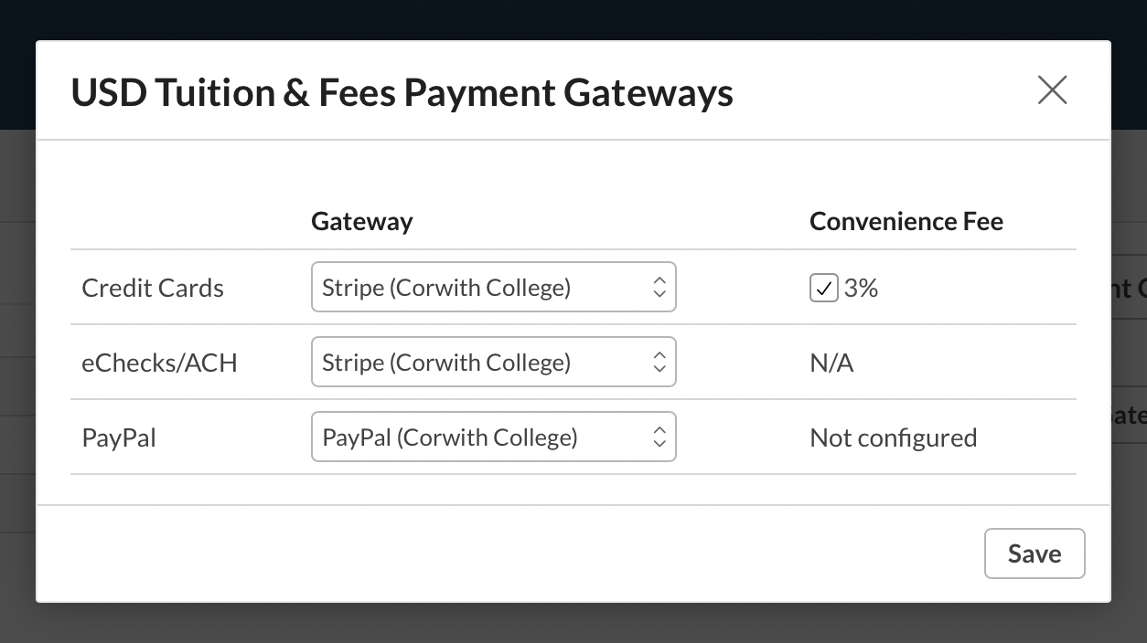 Setting up Online Bill Pay and managing payment gateways – Populi Knowledge  Base