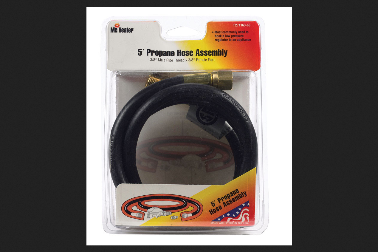 Little Buddy Heater Adapter Hose / GASPRO 5FT Braided Propane Hose Adapter 1lb to 20lb for