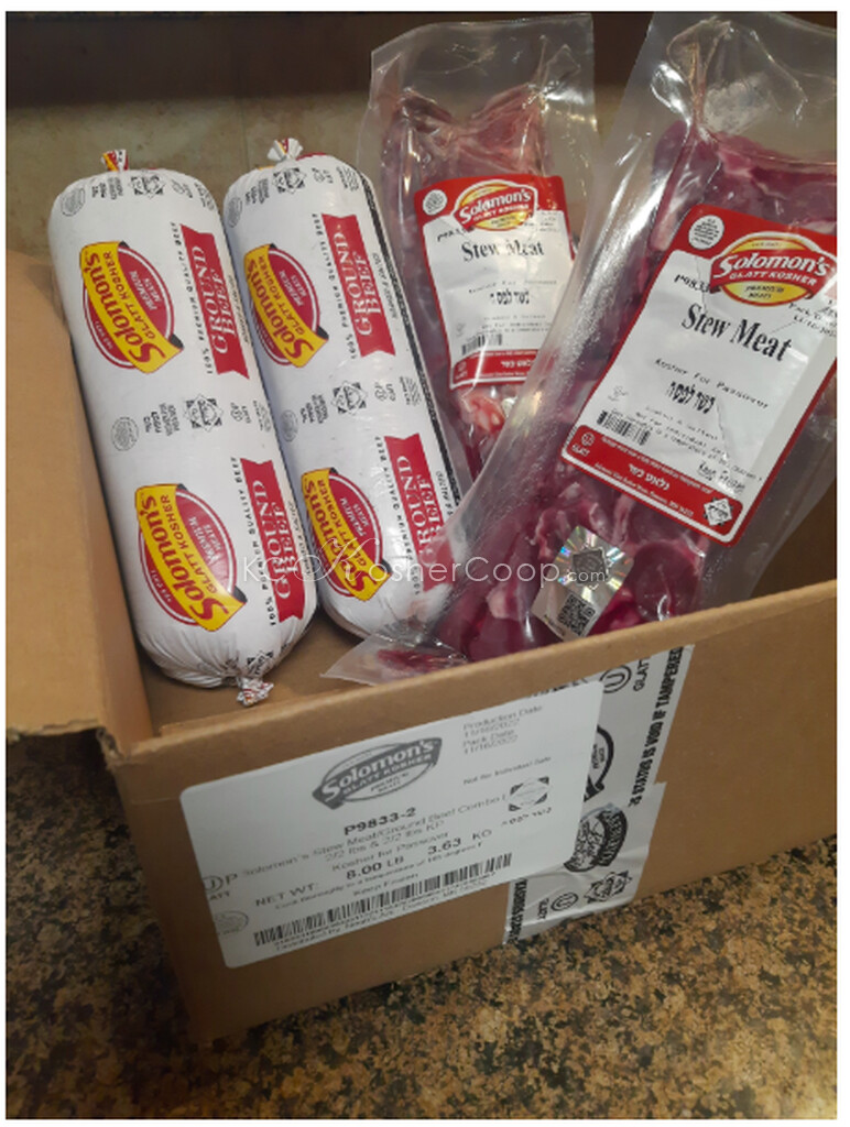 Beef Combo Pack (two 2 lb ground beef and two 2 lb stew beef)