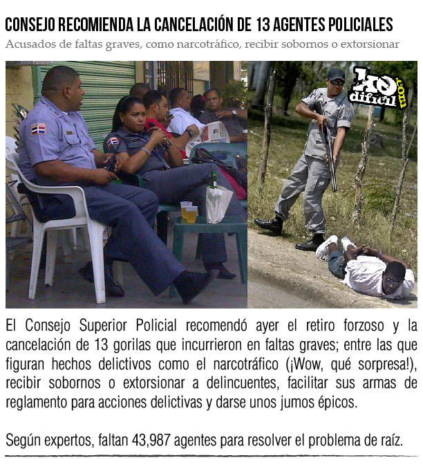 Cancelan policías, ninjas en altamar y pasajes caros.