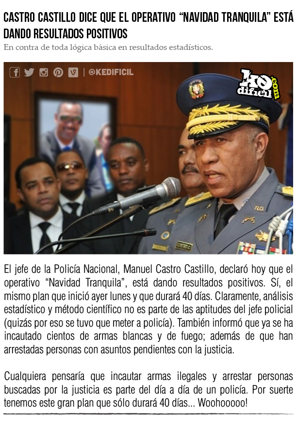 El jefe de la Policía no entiende estadísticas y los maestros se comerán un cable con menos goma.