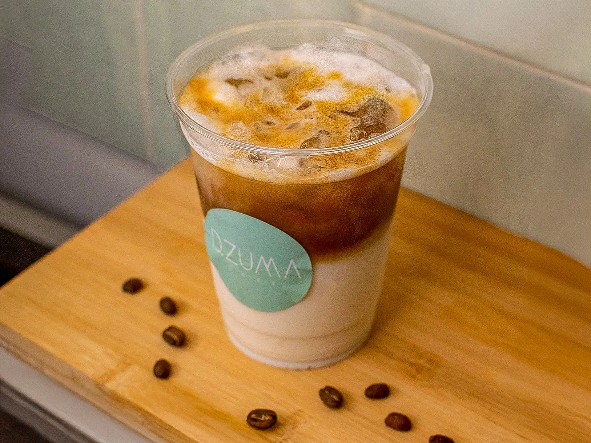 Iced latte 16 oz