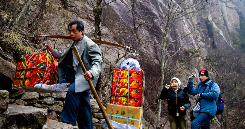 Amid the Huangshan mist..