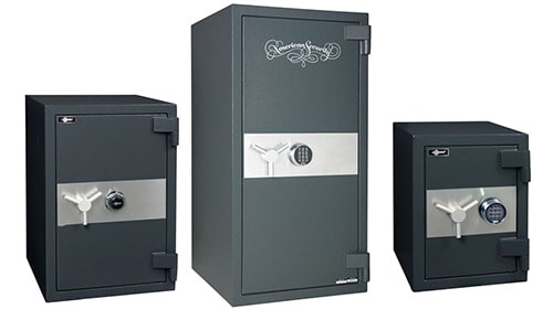 image of three different sizes of AMSEC safes