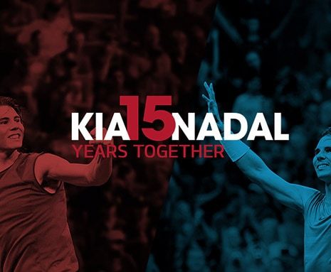 Kia Motors y Rafael Nadal marcan 15 años de patrocinio.