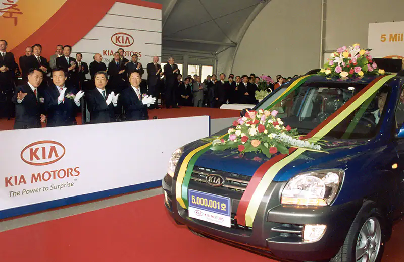 La exportación de Kia excede las 5 millones de unidades.