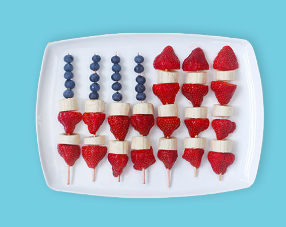 Flag Fruit Kebabs