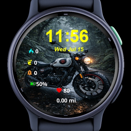 Motorcycle Parked Side Road