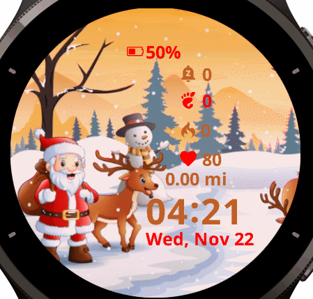 Santa and two Deer