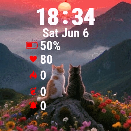 Two Cats Sitting