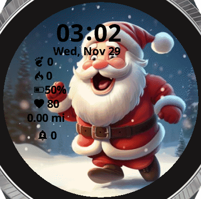 Santa Running